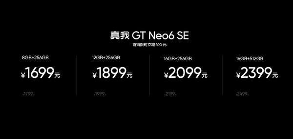 Realme GT Neo6 SE price