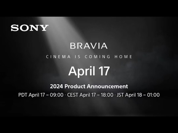 Sony will hold a new product launch conference on April 18, and new TVs and speakers may be unveiled. 