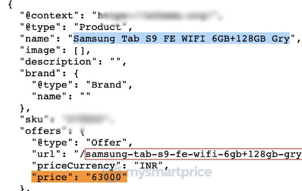 Samsung Tab S9 FE series price revealed