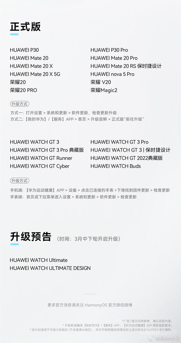 HarmonyOS 4 upgrade has made new progress! Support P30, Honor 20, etc.