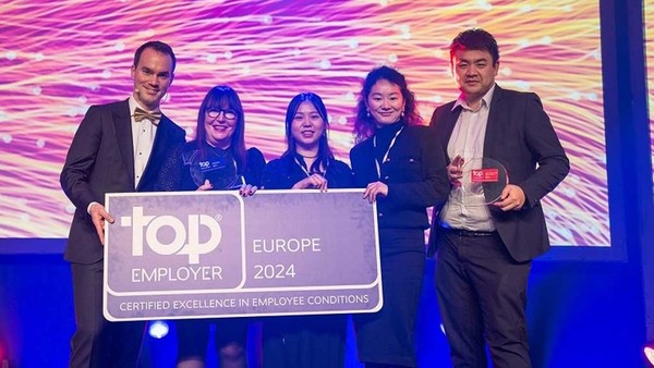 Huawei wins Europe's Top Employers Certificate 2024, winning this title for the fifth time