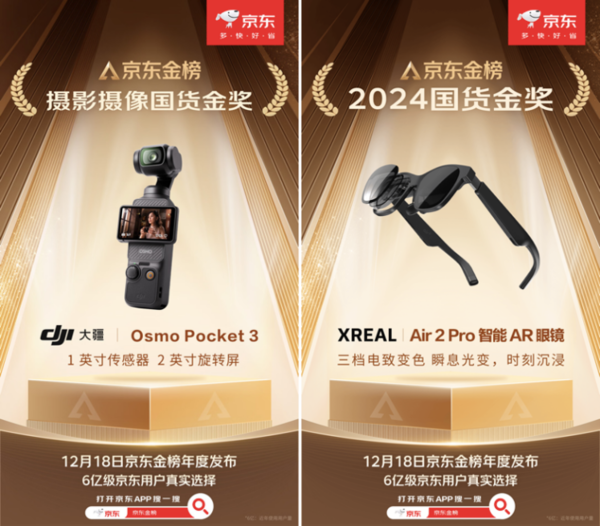 JD.com’s “Top 100 Gold Awards” announced that Huawei, Sony and other brands won gold awards