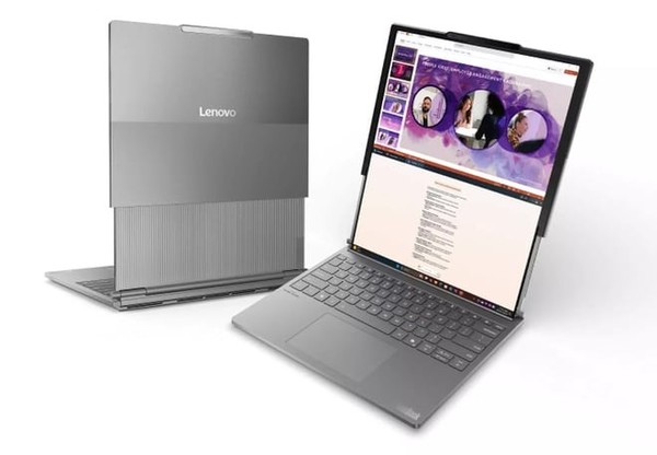 Lenovo's retractable display laptop exposed or released at CES 2025