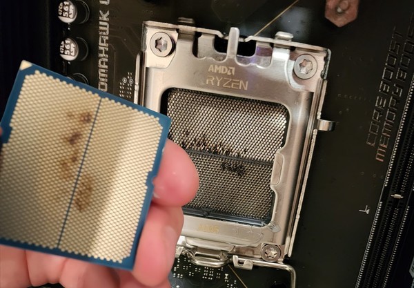 AMD Ryzen 7 9800X3D was exposed to burnout cases. Users installed it improperly?