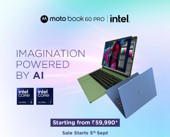 Motorola moto Book 60 Pro laptop released less than 5,000 yuan Motorola moto Book 60 Pro laptop released less than 5,000 yuan