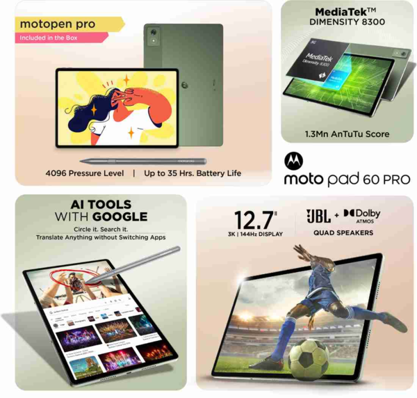 Motorola launches first laptop Moto Book 60 and new tablet Motorola launches first laptop Moto Book 60 and new tablet