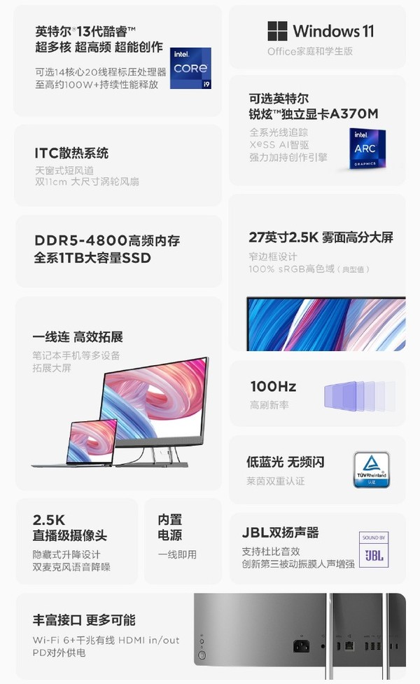 New Lenovo Xiaoxin Pro 27 New Lenovo Xiaoxin Pro 27