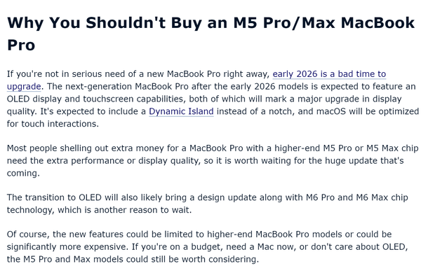 What are the highlights of the Apple MacBook Pro with M5 chip? Performance improved by 30%! What are the highlights of the Apple MacBook Pro with M5 chip? Performance improved by 30%!