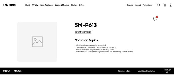 Tab S6 Lite appears on Samsung India official website Tab S6 Lite appears on Samsung India official website