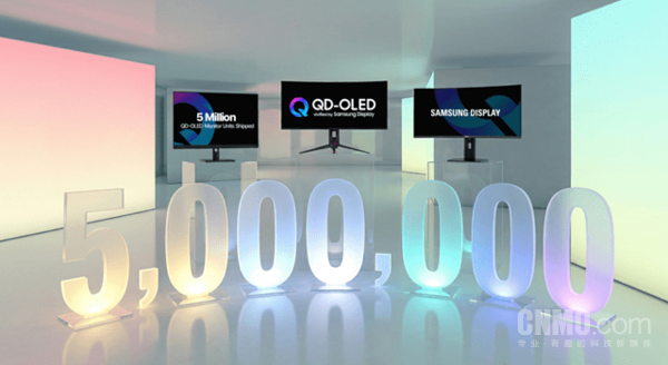 Samsung Display: Cumulative shipments of QD-OLED panels for displays have reached 5 million units Samsung Display: Cumulative shipments of QD-OLED panels for displays have reached 5 million units